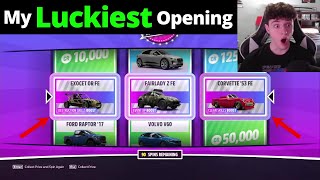 Forza Horizon 5  My LUCKIEST Super Wheelspin Opening EVER! (300+ Wheelspin Opening)