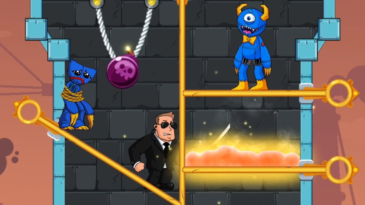 DO THIS GAME Blue Monster Rescue New Gameplay Puzzle Game Pull The Pin ...