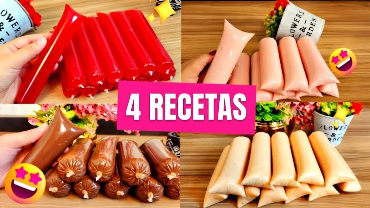 ¡Emprende con Poco! 4 Sabores de Bolis que Más Venden (Banana, Fresa, Guayaba y Yogur)
