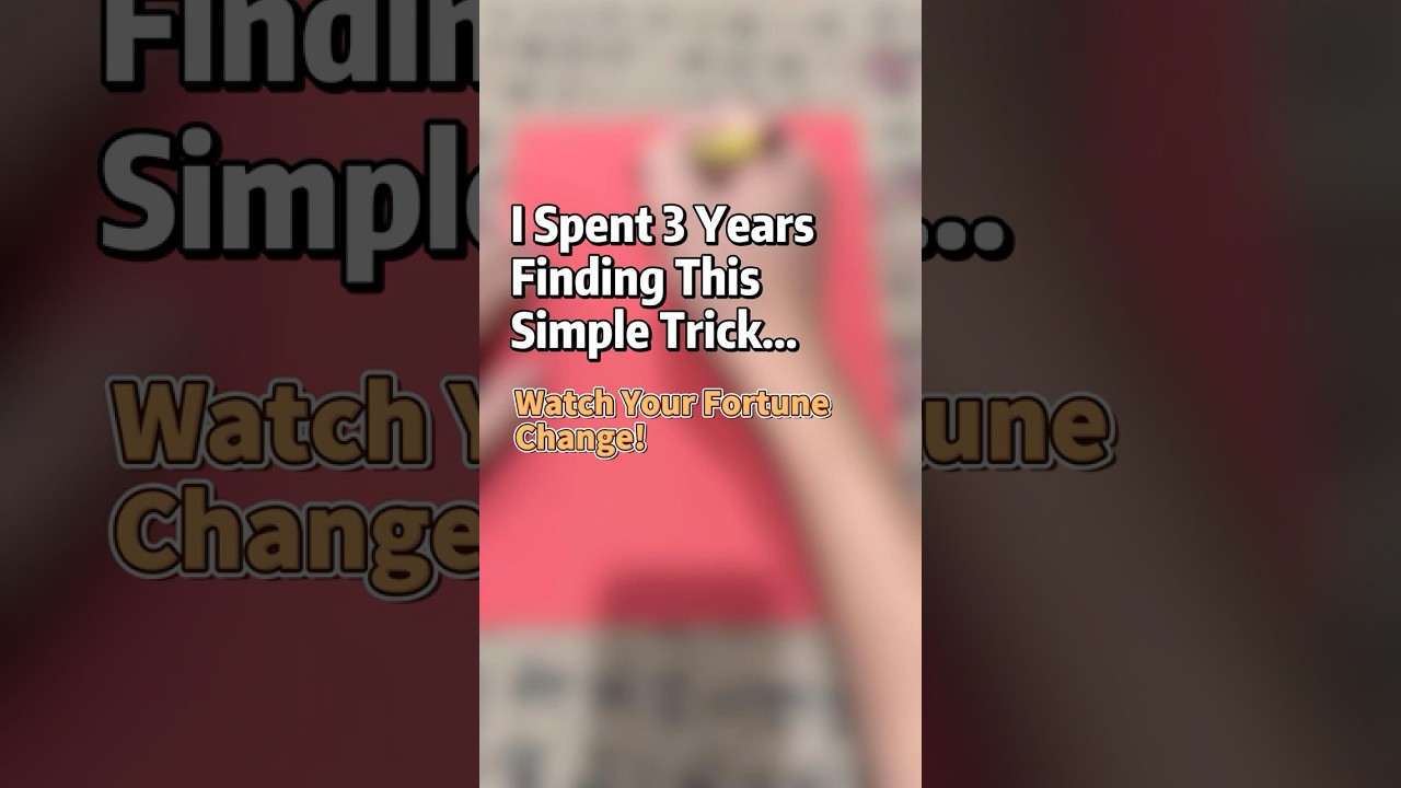 Secret Wealth Charm! 💰 Red Paper Trick for Instant Luck 