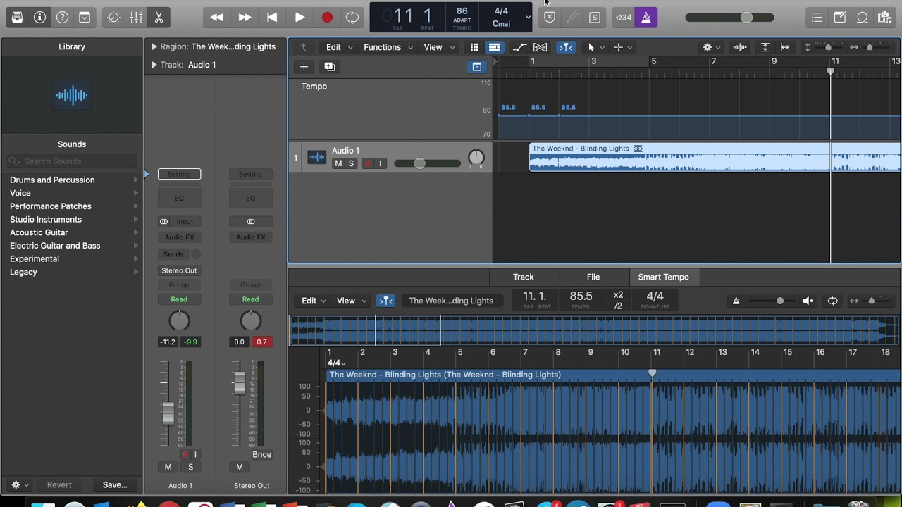 Import an MP3 into Logic Pro X and Sync With Click Track