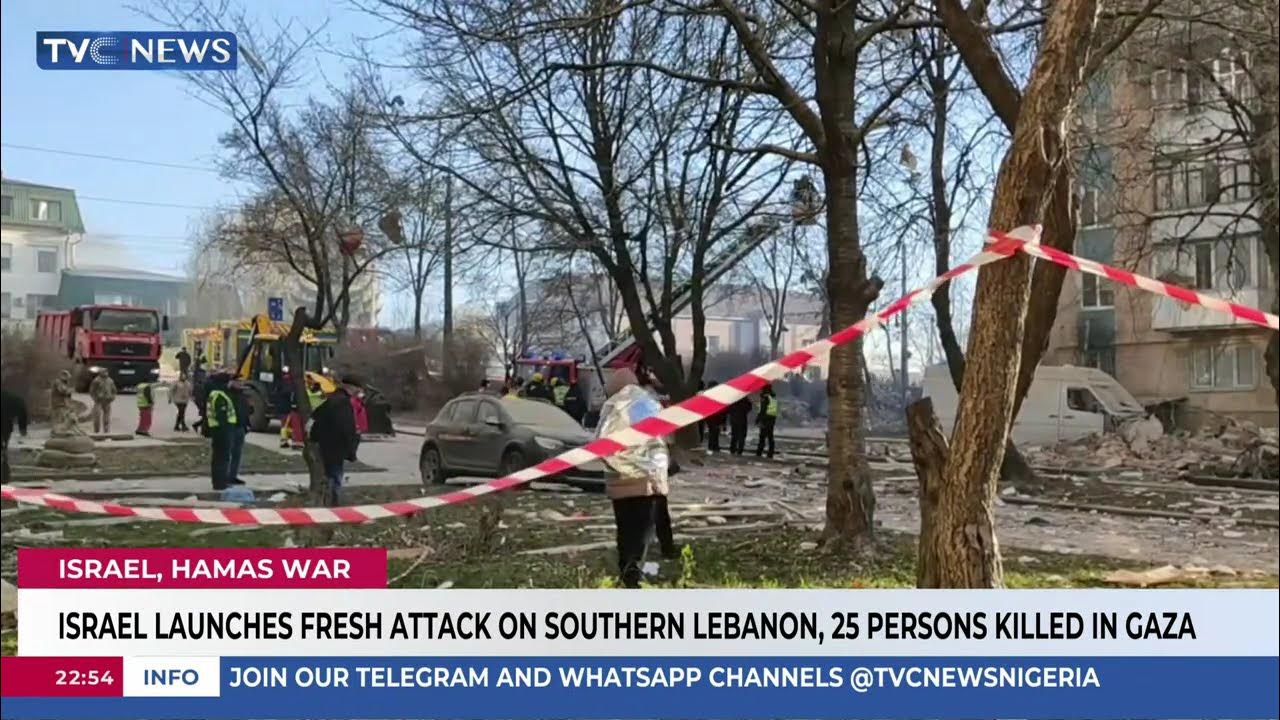 Israel Lunches Fresh Attack On Southern Lebanon, 25 Persons K!lled In Gaza