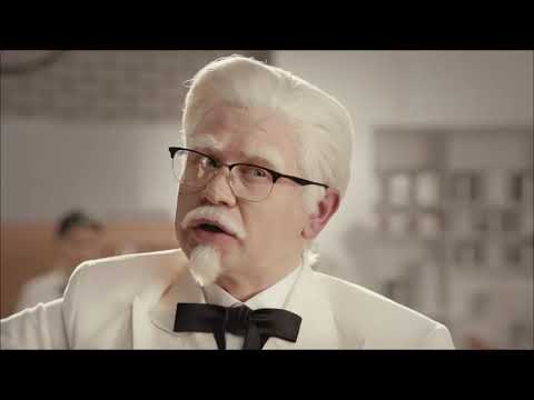 Реклама KFC полковник Сандерс Баскет