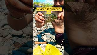 SIMPLE FISHING NEW TECHNIQUES EVER SEEN 🎣🦦 ⭐✨#shortvideo #viral