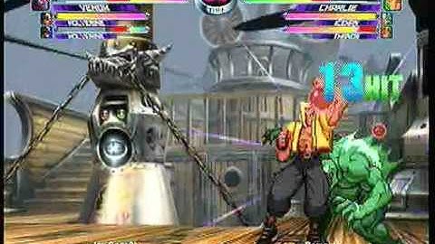 MvC2: Charlie/Iceman 97% combo (2 meters)