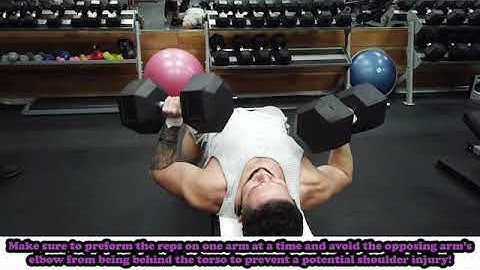 How To - Unilateral Static Hold Dumbbell Bench Press