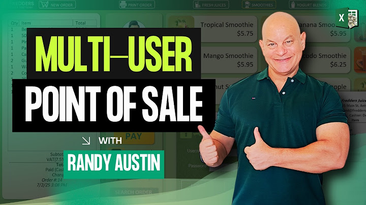 How To Create A Multi-User Point Of Sale (POS) In Excel (Designed From Scratch)
