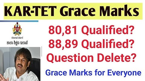KAR-TET 2025 Grace Marks Qualification Marks 88,89 . 80,81 Delete Question ❓|| Final Key Answer 