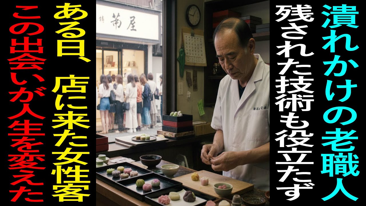 3500万の借金で全てを失った和菓子職人。しかし最後の夜の