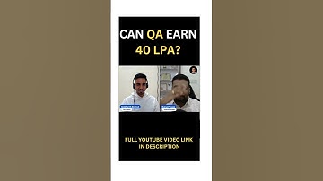 CAN QA EARN 40 LPA | QA Engineer Salary | How Much Can You Earn As A Software Tester |