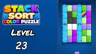 Celebrity Stack Sort Color Puzzle Level 23 Walkthrough Wealth