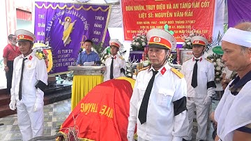 Lễ đón nhận, Truy điệu và An táng hài cốt liệt sĩ Nguyễn Văn Hải