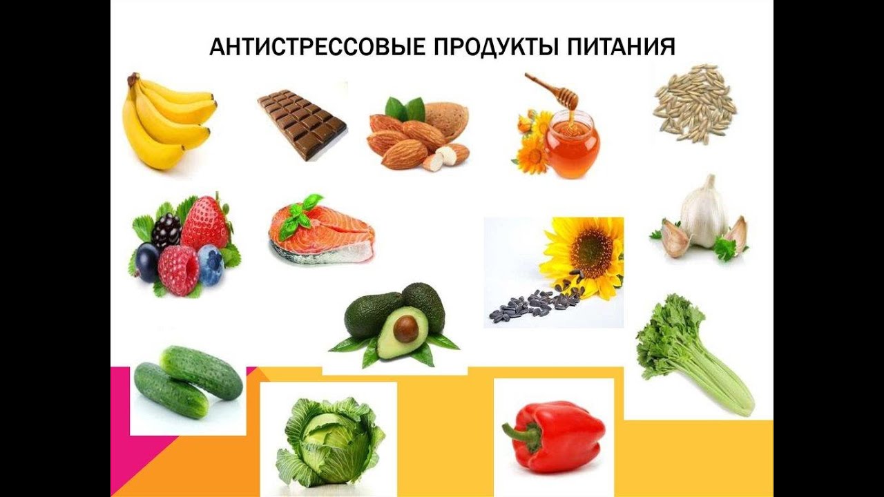 И т д улучшить и. Продукты питания при стрессе. Полезные продукты питания. Антистрессовые продукты питания. Продукты для нервной системы.