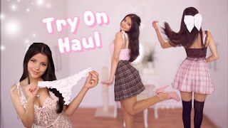 ༺ Mini Skirts and Thigh Highs Try On Haul Pt.2 ༻　+ SECRET　𐐪Holly Cerise𐑂