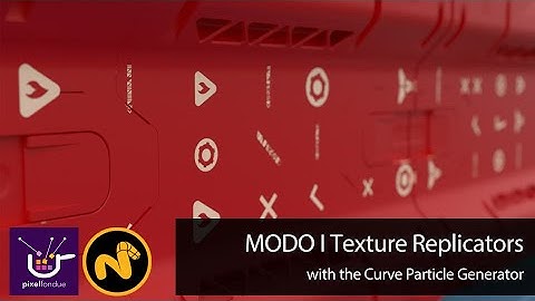 MODO Texture Replicator with Particle Curve Generator
