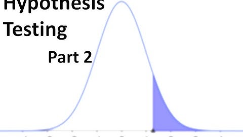Hypothesis Testing Part 2