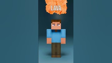 Steve crashes! blender fluid simulation💎⛏