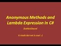 15 - C# - Anonymous functions, Lambda Expressions - Urdu ...