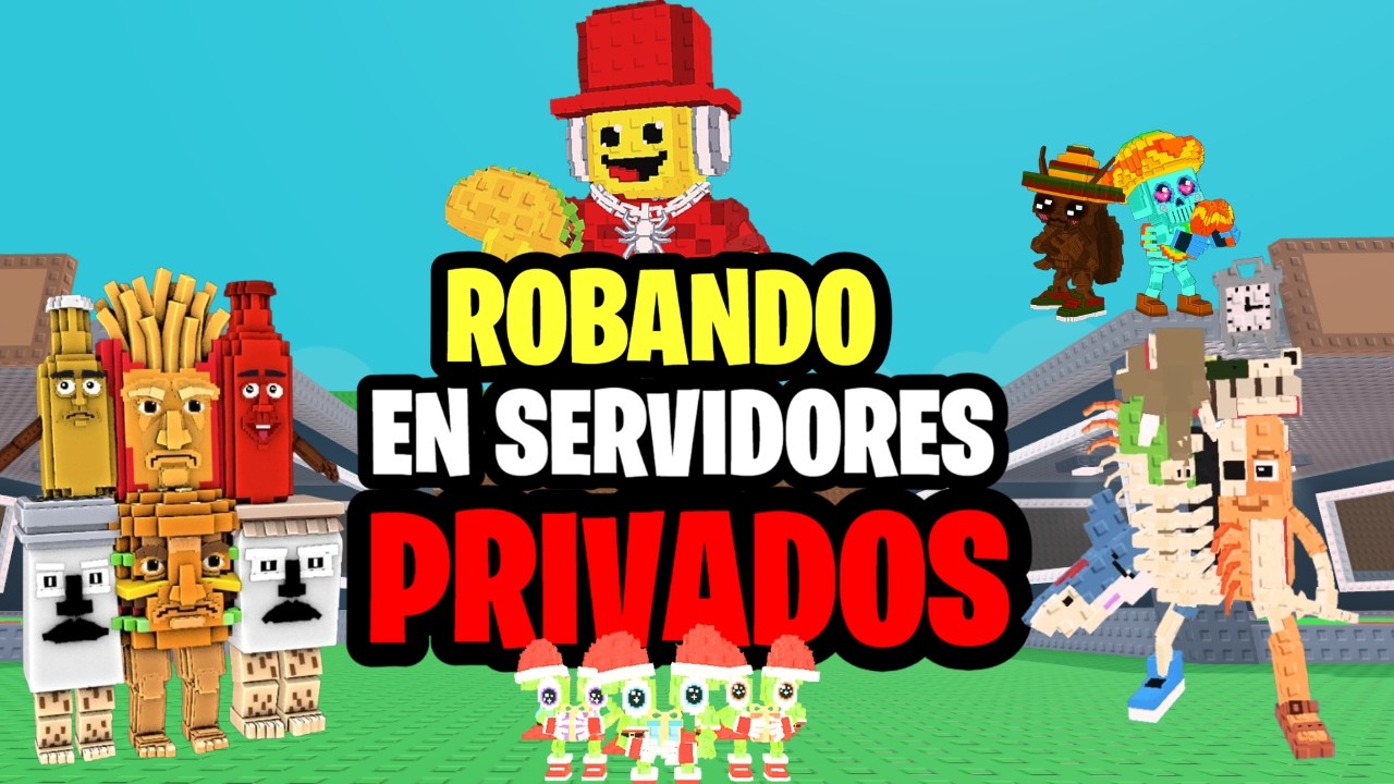 ROBANDO EN SERVIDORES PÚBLICOS Y PRIVADOS - PARTE 12 | ROBLOX