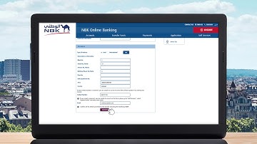 Steps to Create an International Transfer on NBK Online Banking