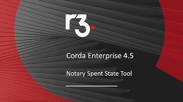 Corda Enterprise 4.5 - Notary spent state tooling