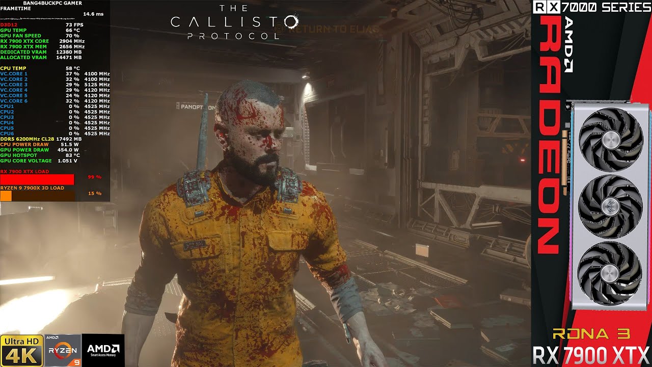 The Callisto Protocol Ray Tracing High FSR 4K | RX 7900 XTX | R9 7900X ...