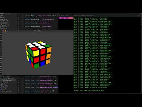 Experimental C# Rubik's Cube Solver - With Log Output - Improved