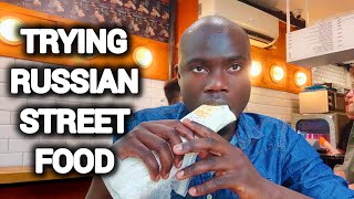 Trying famous Russian street food in Moscow|shawarma|summer vlogs