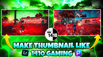 How To Make Thumbnail Like 1410 gaming || 1410 gaming Jaisa Thumbnail Kaise Banaye