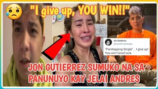 Jon Gutierrez, tuluyan ng tinuldukan na ang namamagitan sa kanila ni Jelai Andres!!