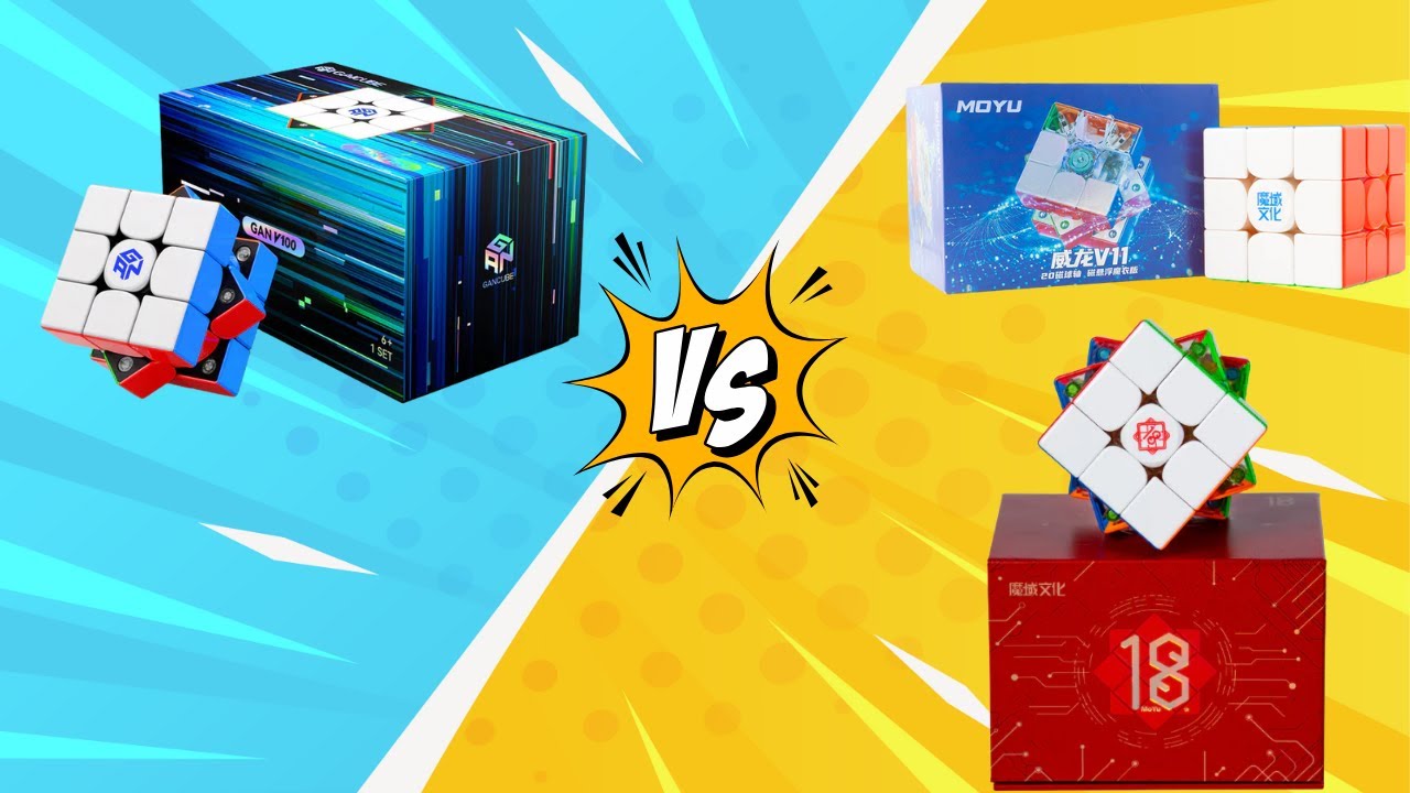 Review GAN v100 sau 1 tuần sử dụng | So sánh GAN v100 với MoYu Weilong v11 | HNT Cubing