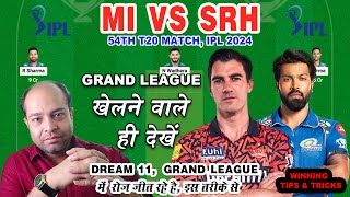 MI vs SRH Dream11 Analysis | MUM vs SRH today Dream11 Team | Mumbai vs Hyderabad Match Prediction