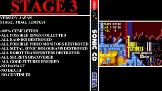 Sonic CD [Japan] (Sega Mega CD) - (Stage 3 - Tidal Tempest | 100% Completion)