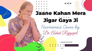 Jaane Kahan Mera Jigar Gaya Ji  Johnny Walker Mohd Rafi  Harmonica Cover By Dr Ashok Rajgopal