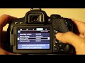 Canon EOS 800D basic menu settings