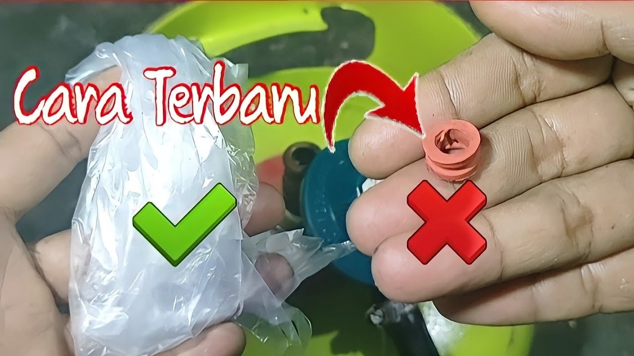 PAKAI PLASTIK SAJA!! Tanpa Sil Merah Gas tidak bocor lagi