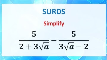 Simplifying tricky surd expressions: A level maths paper 1. #wjecmaths #trickymaths #aqamaths #igcse