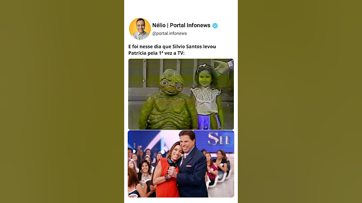 E foi nesse dia que Silvio Santos levou Patrícia Abravanel pela vez primeira para a TV #silviosantos