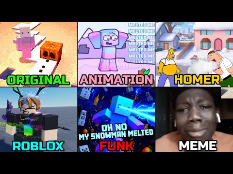 Oh No My Snowman Melted Meme All Versions 