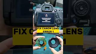 I fixed ERROR 1 on Canon 50mm Lens for the first time #canon #camera #shorts