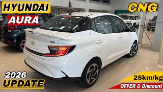 New Hyundai Aura S Cng 2026 Model ✅ Aura Cng OnRoad ₹Price Mileage Full Details &amp; Review 