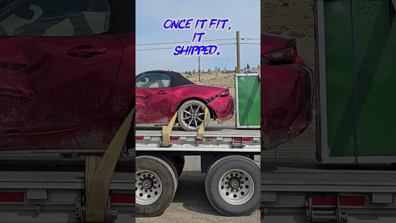 После того, как всё подошло, его отправили. Перевозка мини-погрузчика, автомобилей и складского з...