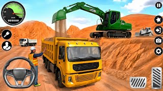 City Road Construction Simulator 3D Gameplay 🚧 | Heavy Excavator & Truck Driving - Android screenshot 1