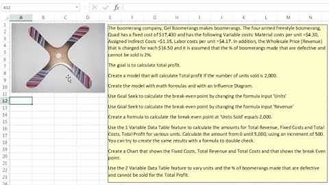 Basic Excel Business Analytics #02: Good Spreadsheet Model Design, Fixed Variable Cost Example