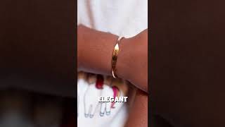 Personalized Baby Cuff Bracelet – Custom Engraved 14K Gold Filled Baby Jewelry Gift | Ellie J Maui