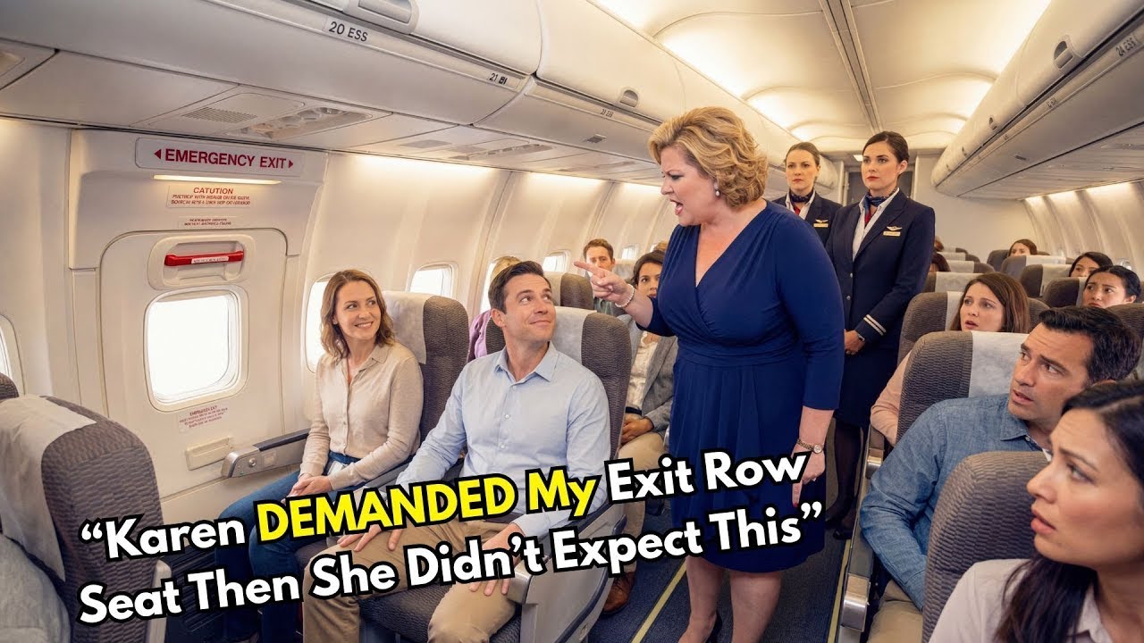 Karen Demanded My Exit Row Seat — The Crew’s Test Got Her Removed Instantly