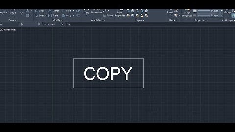 HOW TO USE COPY COMMAND IN AUTOCAD