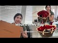 What’s in my new Louis vuitton bag* GIRL ESSENTIALS✨👜
