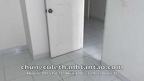 Căn Hộ Chung Cư Lê Thành Tân Tạo_ Mẫu 33,9m block D đã sử dụng 2 năm Giá 600tr.