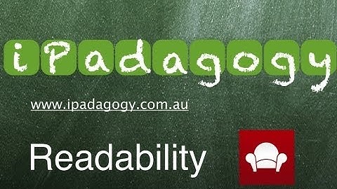 iPadagogy - App Review - Readability Tutorial